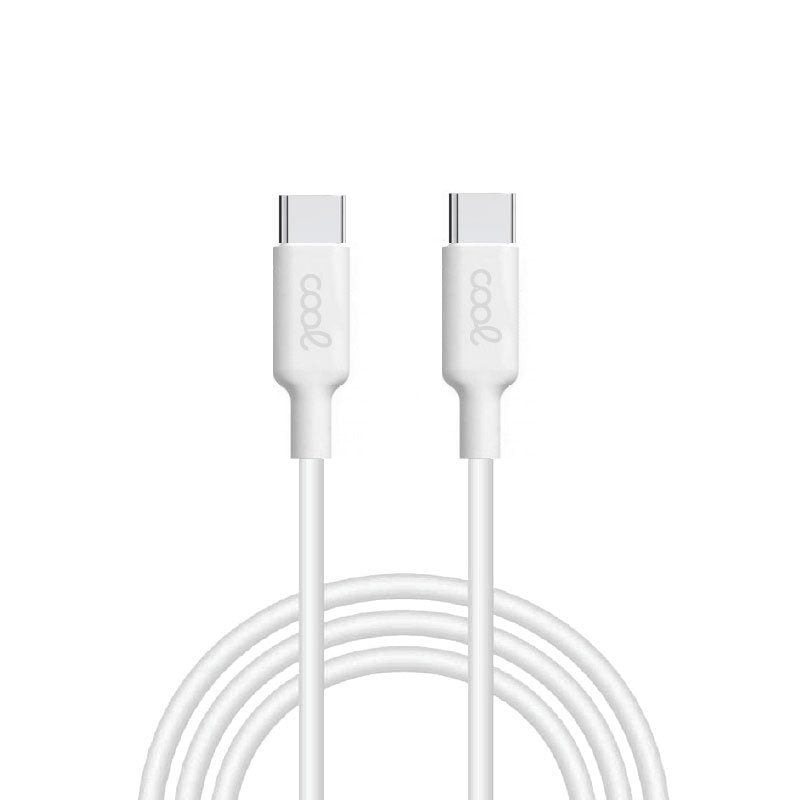 Cabo USB Universal Compatível Type-C a Type-C (1,2 Metros) Branco – 3A