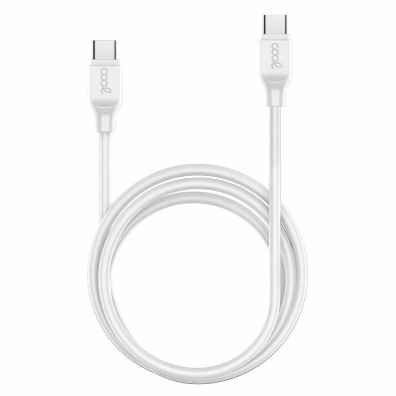 Cabo USB Universal Compatível Type-C a Type-C (1,2 Metros) Branco – 3A